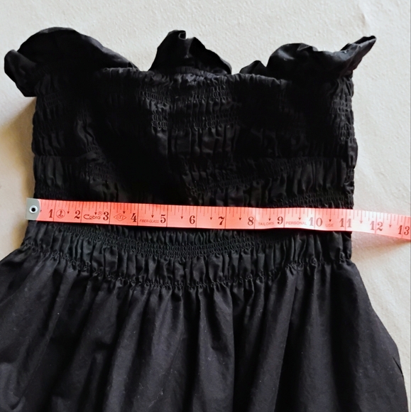 H&M BLACK MIDI DRESS sz small - Picture 4 of 6